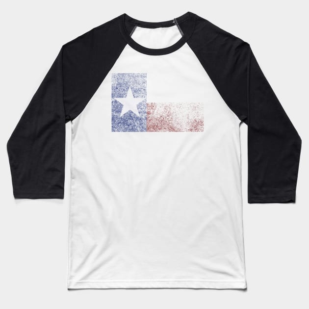 Texas Flag Baseball T-Shirt by JimPrichard